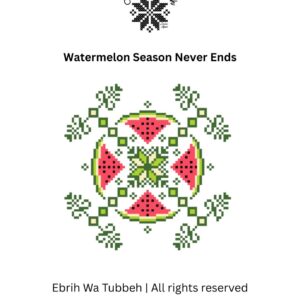 Watermelon Season Never Ends Tatreez Digital Pattern | PDF file