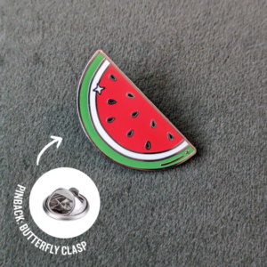 Palestine Watermelon Pin | Hard Enamel | Palestine Flag Falasteen | for bags, clothes, hats, lanyards Christmas stocking stuffer